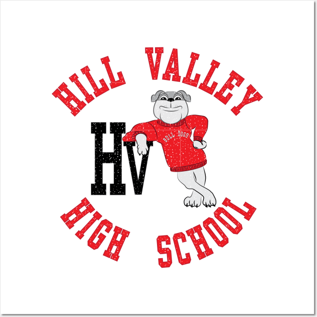 Hill Valley High School Wall Art by DQDesigns By Chele